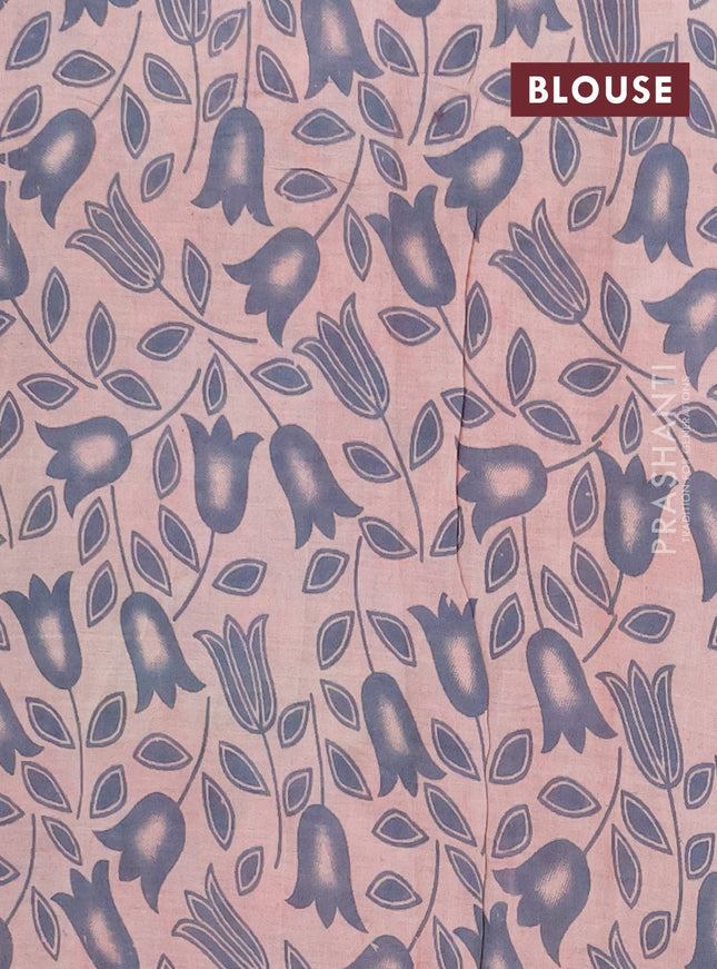 Kalamkari cotton saree maroon and beige with allover pichwai prints and printed border