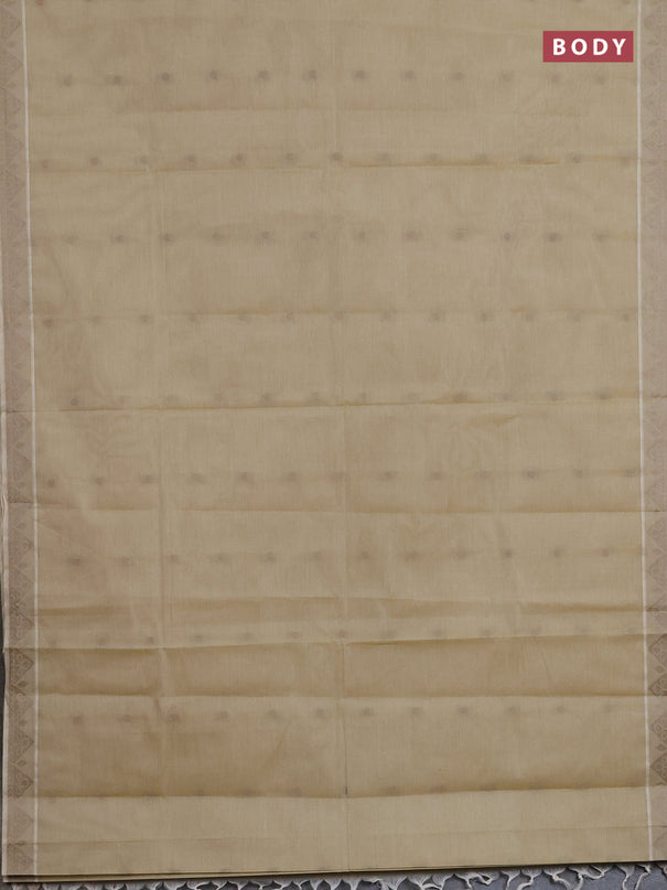 Nithyam cotton saree sandal with thread woven buttas and thread woven border