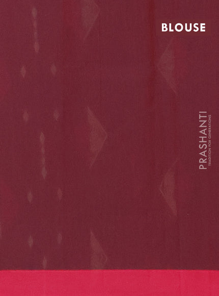 Nithyam cotton saree deep maroon and pink with thread woven geometric buttas and simple border