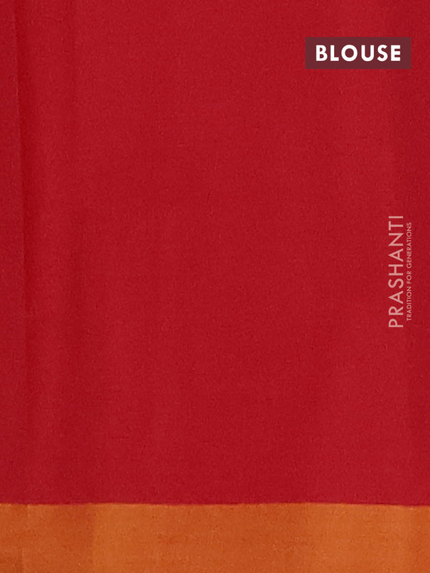 Nithyam cotton saree maroon and yellow with allover thread weaves & buttas and simple border