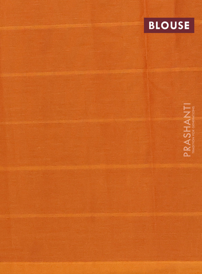 Nithyam cotton saree mustard yellow with thread weaves & buttas and simple border