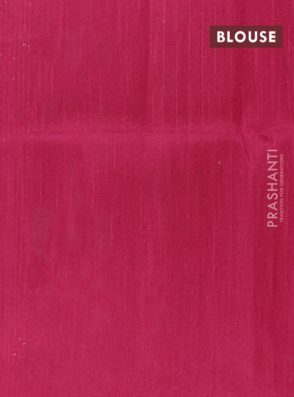 Semi dupion saree beige and pink with allover sequin work in borderless style