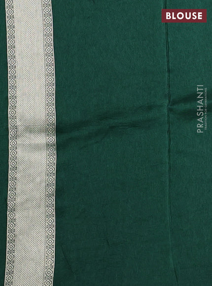 Banarasi art silk saree green with allover floral zari woven brocade weaves and zari woven border