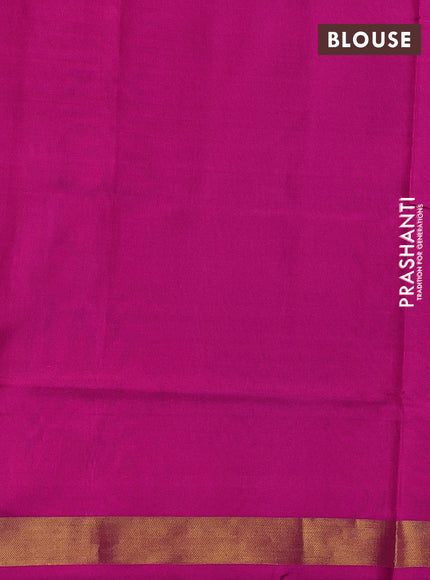 Rajkot patola silk saree cs blue and pink with alllover ikat woven buttas and ikat zari woven border