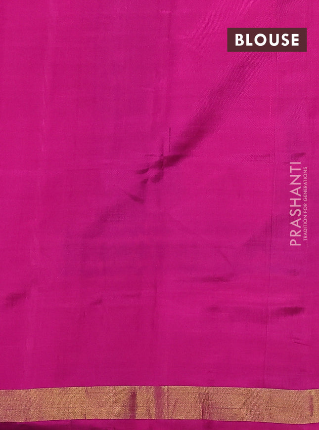 Rajkot patola silk saree mehendi green and pink with allover ikat weaves and ikat woven zari border