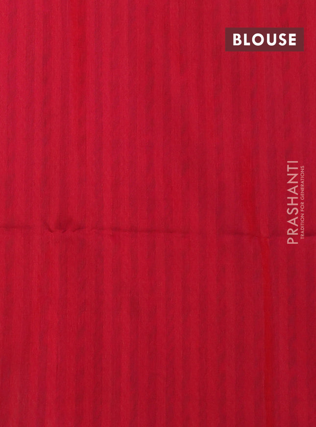 Kora silk cotton saree peacock blue and dual shade of pink with thread woven buttas and simple border