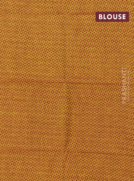 Chettinad cotton saree black and yellow with thread woven buttas and thread woven border