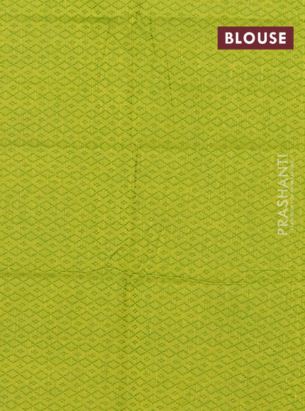 Chettinad cotton saree grey and light green with zari woven buttas and zari woven border