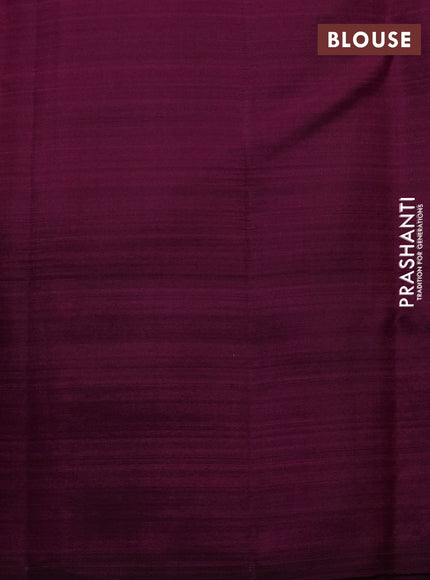 Pure kanchipuram silk saree light pink and dark magenta pink with allover zari stripe pattern and zari woven butta border