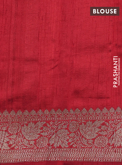 Banarasi raw silk saree purple and maroon with thread & zari woven buttas and woven border