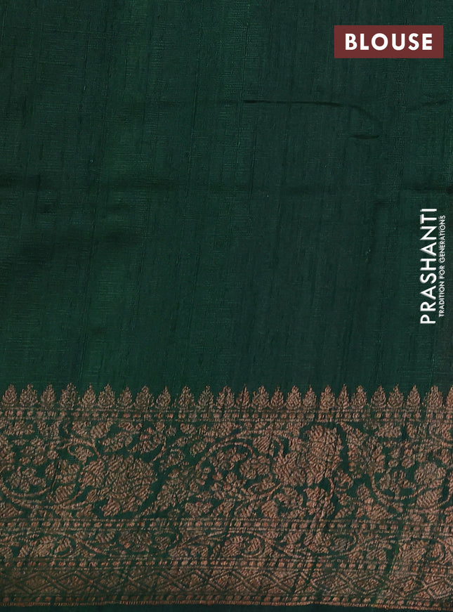 Banarasi raw silk saree lime yellow and pink green with thread & zari woven buttas and woven border