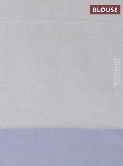 Bengal soft cotton saree beige and grey with thread woven buttas and simple border