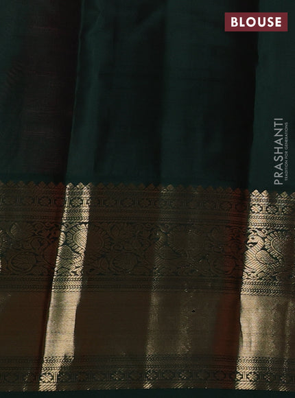 Pure kanchipuram silk saree candy pink and green with zari woven buttas and rich zari woven korvai border