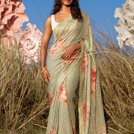 Collection image for: Georgette Sarees