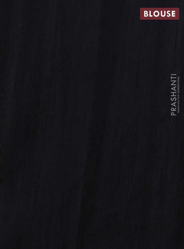 Kota saree beige and black with kalamkari applique work