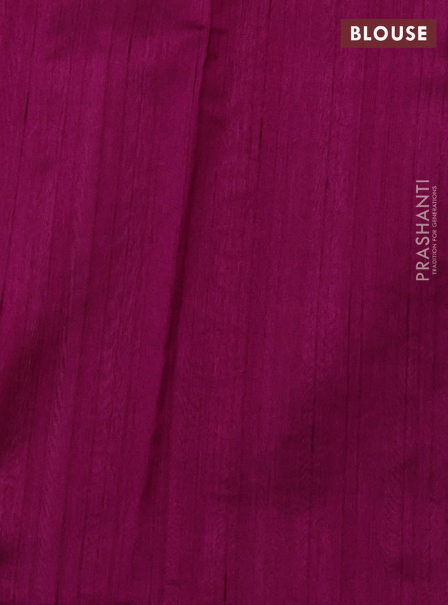 Kota saree beige and purple with kalamkari applique work