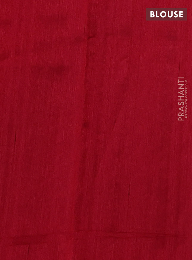 Kota saree beige and maroon with floral applique work