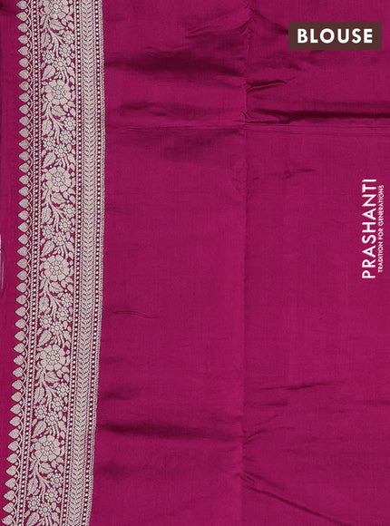 Chiniya silk saree pink and dark pink with allover zari weaves and zari woven border