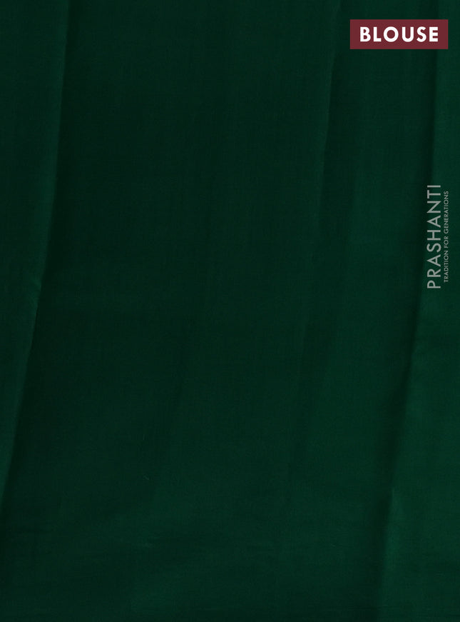 Chiniya silk saree pista green and dark green with floral zari woven buttas and zari woven border