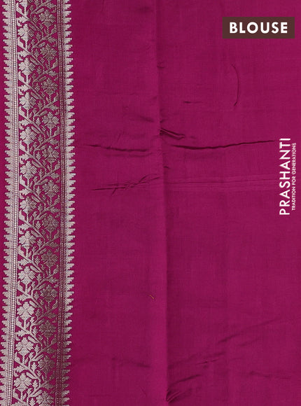 Chiniya silk saree pink and dark pink with allover zari weaves and zari woven border