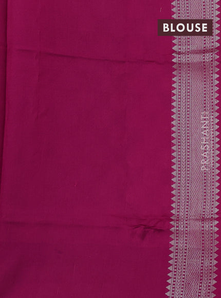 Kora jamdhani silk saree mustard yellow and pink with allover jamdhani weaves and zari woven border