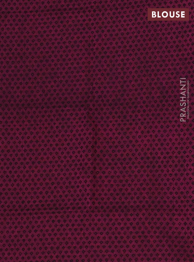 Chettinad cotton saree dark mustard and purple with plain body and rettapet thread woven border