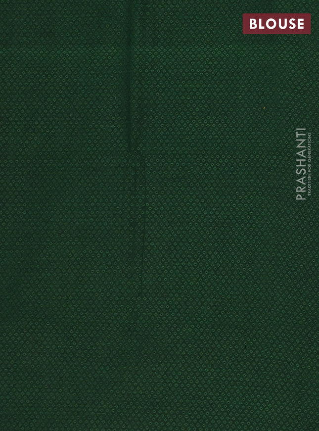 Chettinad cotton saree pink and dual shade of green with thread woven buttas and peacock zari woven border