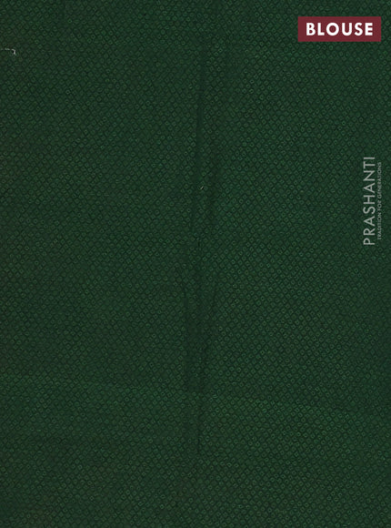 Chettinad cotton saree peach pink and dual shade of green with thread woven buttas and peacock zari woven border