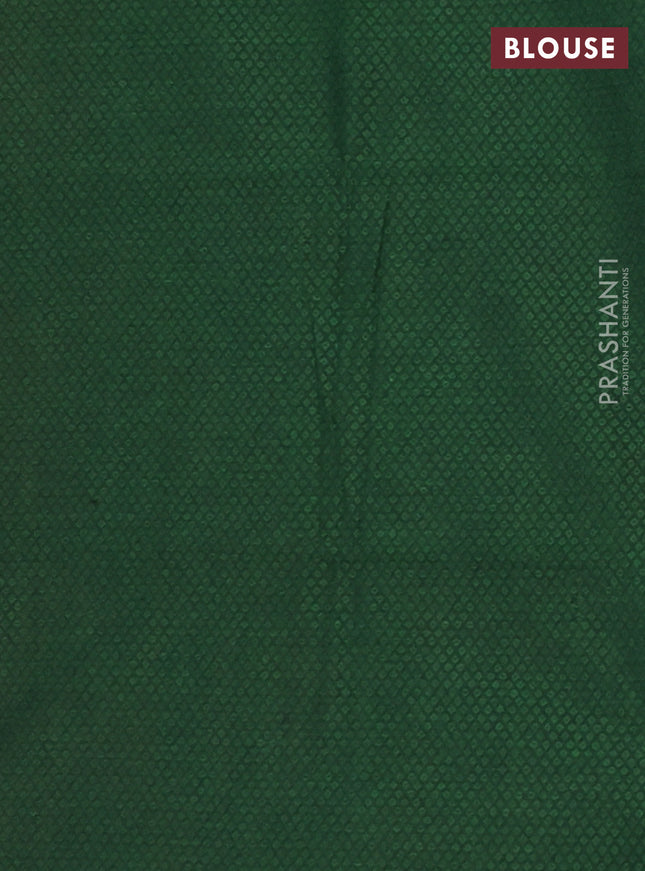 Chettinad cotton saree pink and dual shade of green with thread woven buttas and peacock zari woven border