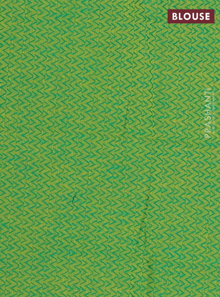 Chettinad cotton saree dual shade of purple and green with zari woven buttas and zari woven border
