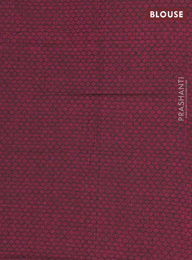 Chettinad cotton saree teal blue and purple with thread woven buttas and zari woven border