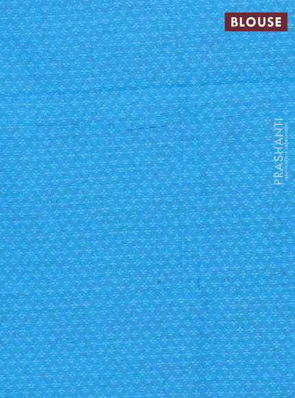 Chettinad cotton saree bottle green and cs blue with thread woven buttas and temple zari woven border