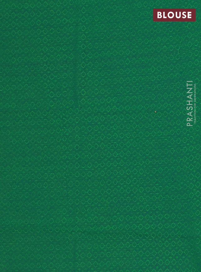 Chettinad cotton saree lime yellow and green with thread woven buttas and temple zari woven border