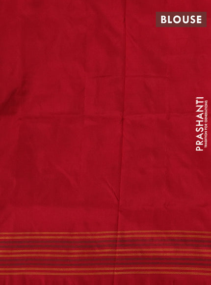Pochampally silk saree mild pink and red with allover patola weaves and simple border