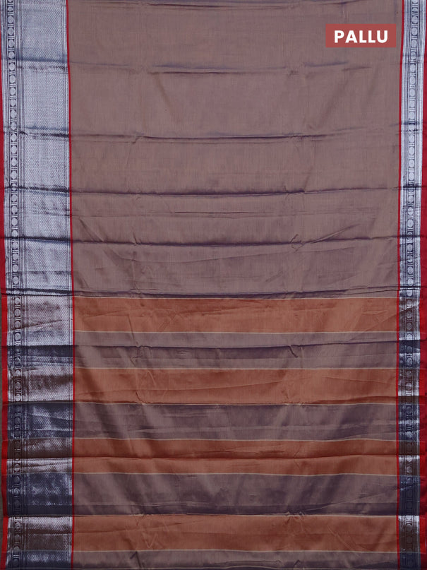 Narayanpet cotton saree maroon shade and maroon with plain body and long zari woven border