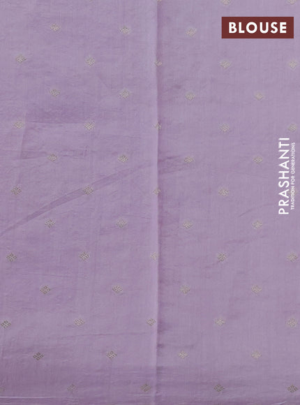 Pure organza silk saree lavender with allover embroidery sequin work