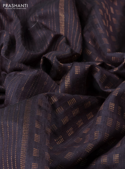 Pure dupion silk saree pastel purple shade with allover zari weaves and zari woven embroidery border