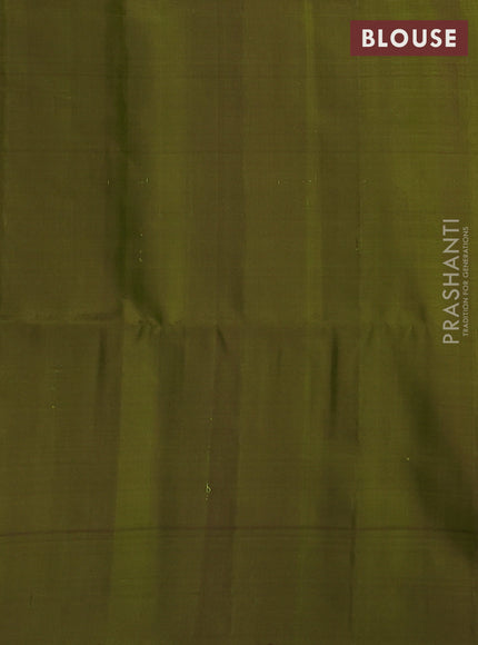 Pure soft silk saree lime green with allover zari weaves and piping border