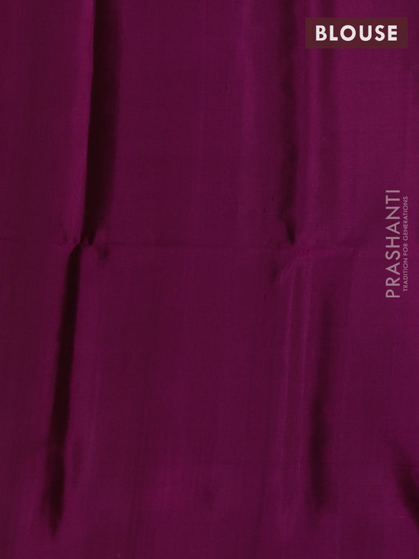 Pure soft silk saree wine shade with zari woven buttas and zari woven border