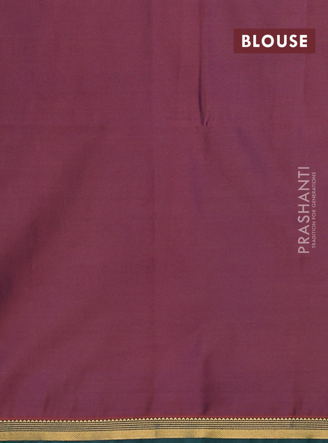 Semi soft silk saree navy blue and dual shade of rust with allover zari woven buttas and zari woven border