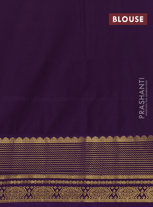 Semi soft silk saree pink and purple with allover zari woven buttas and zari woven border