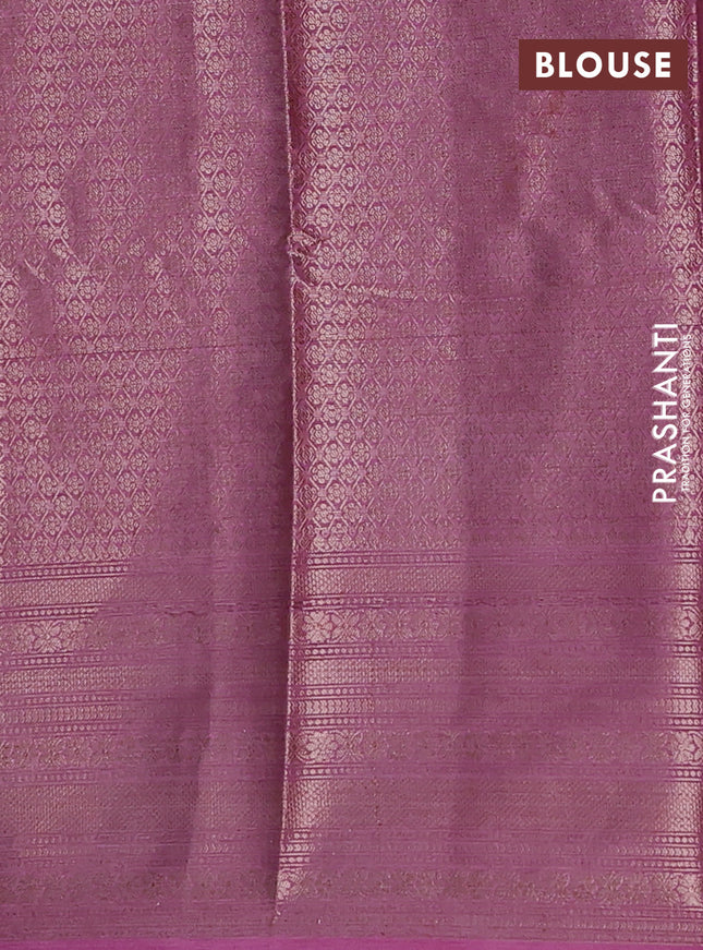 Banarasi warm silk saree deep maroon and mauve pink with allover thread & zari checked pattern and long zari woven border