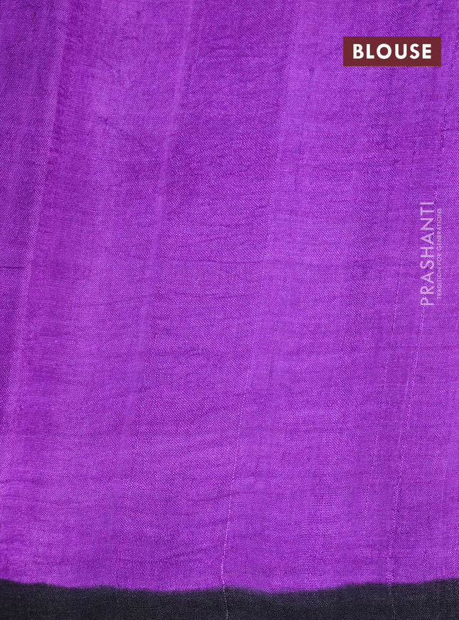 Bishnupuri silk saree light pink and purple with butta prints and printed border