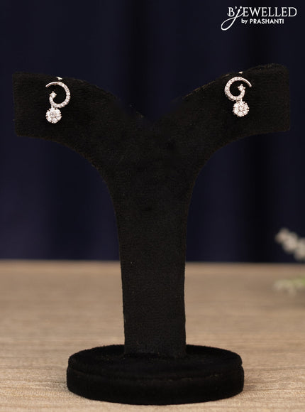 Zircon haaram floral design with cz stones