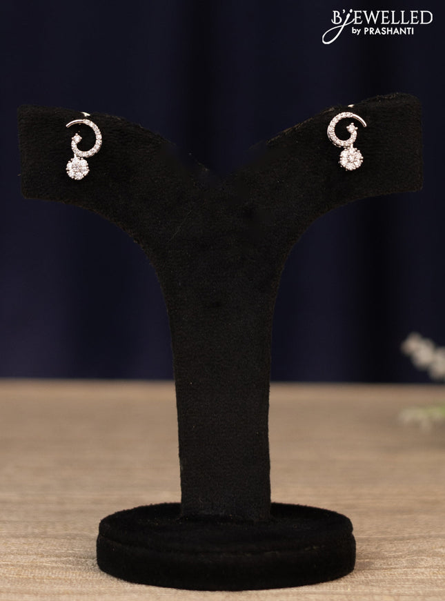 Zircon haaram floral design with cz stones