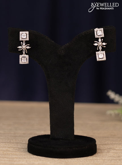 Zircon haaram floral design with cz stones