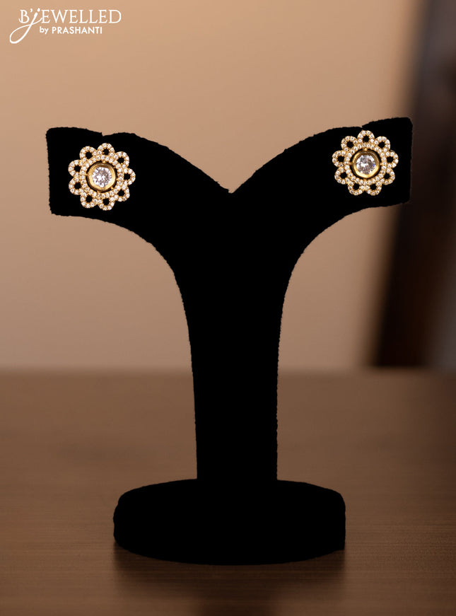 Antique necklace with simple design and cz stones