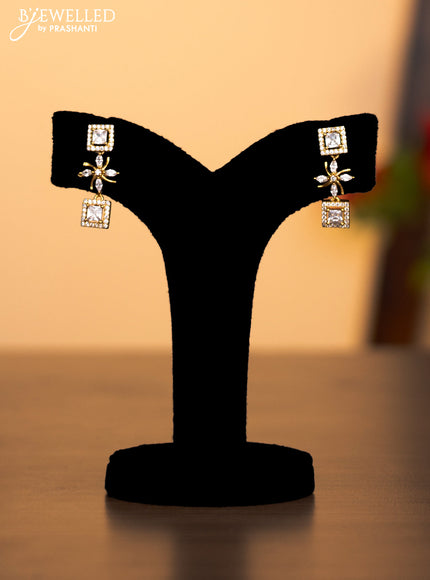 Antique haaram with floral design and cz stones