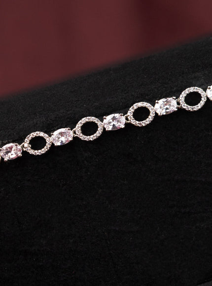 Zircon hip chain with simple design and cz stones