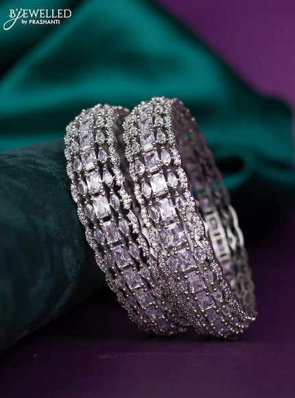 zircon bangle with cz stones